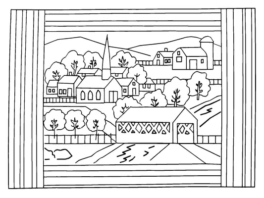 DiFranza Designs - New England Village Rug - Rug Hooking Supplies