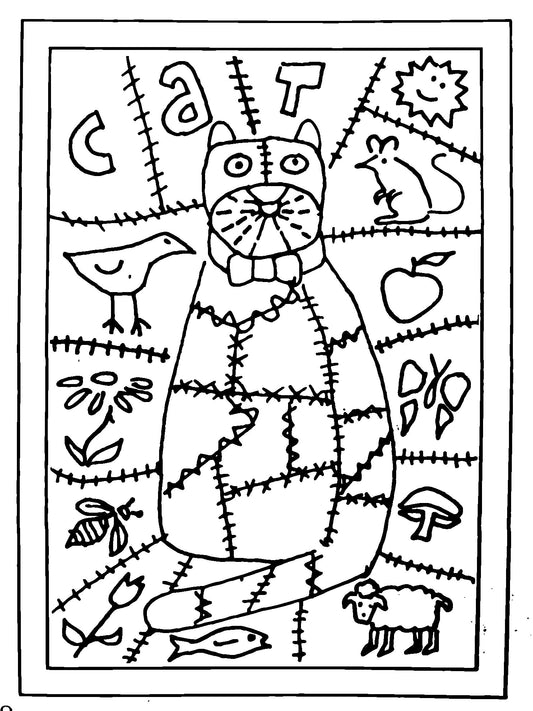 DiFranza Designs - Patchwork Cat Rug - Rug Hooking Supplies