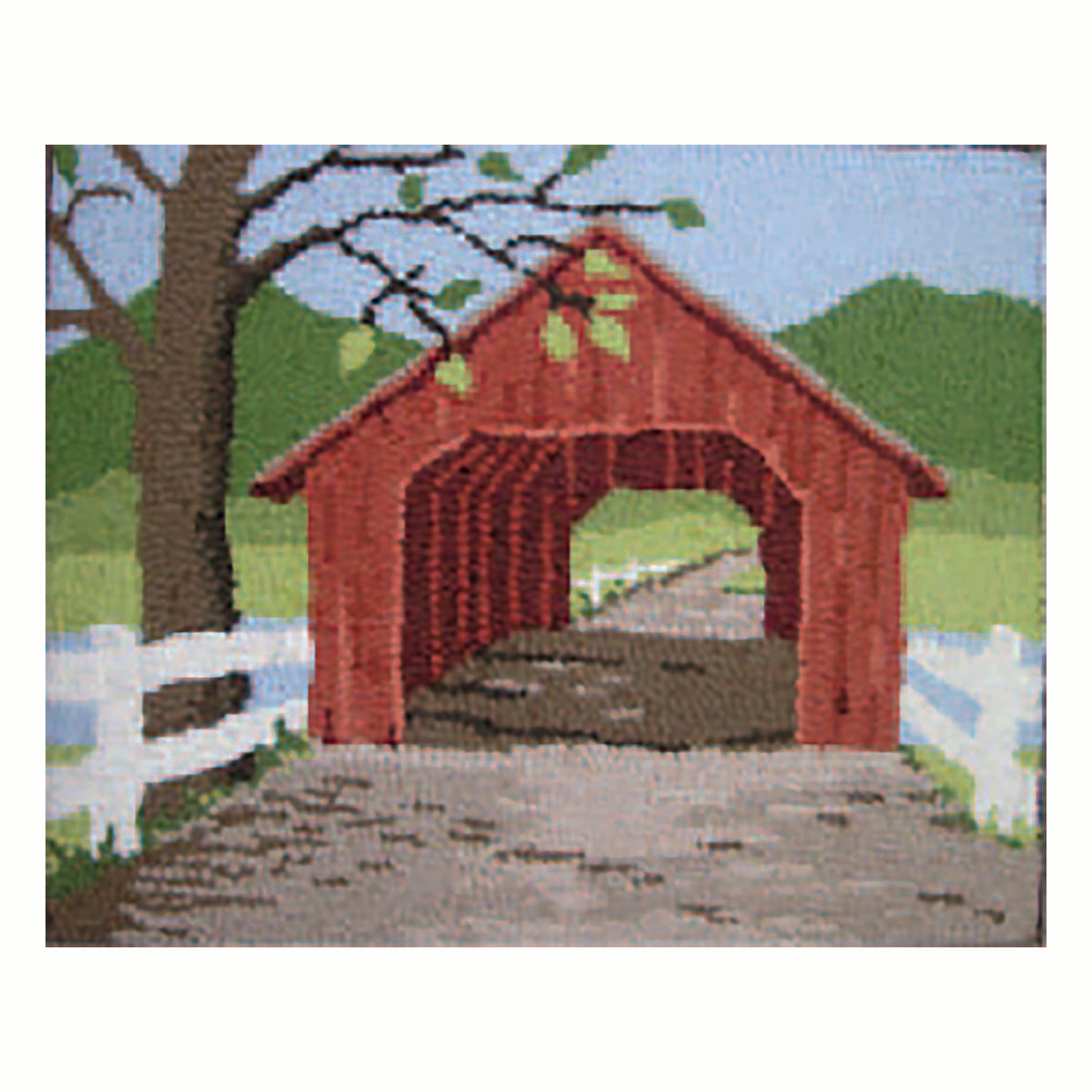Kit - Covered Bridge - Rug Hooking Supplies