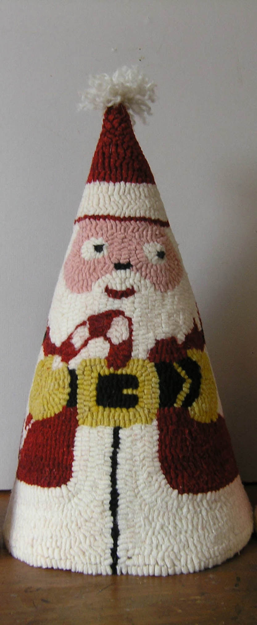 DiFranza Designs - 8" Santa Cone - Rug Hooking Supplies