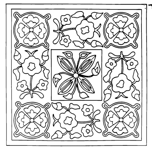 DiFranza Designs - Russian Folk Pillow - Rug Hooking Supplies