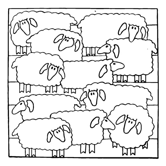 DiFranza Designs - Sheep Pillow - Rug Hooking Supplies