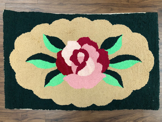 Green Roses Rug Hooked Rugs for Sale – Page 4 – Green Mountain Hooked Rugs