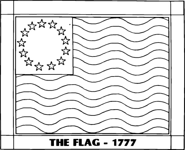 DiFranza Designs - The Flag - 1777 - Rug Hooking Supplies