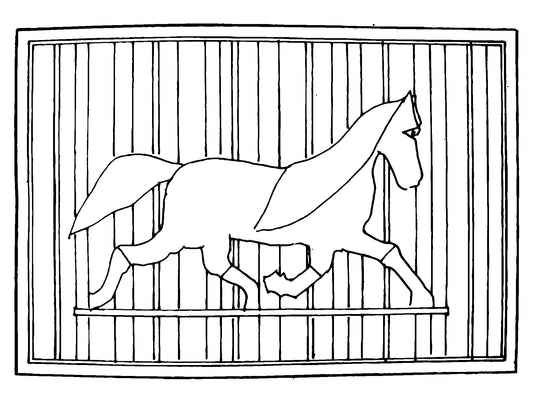DiFranza Designs - Trotting Horse Rug - Rug Hooking Supplies