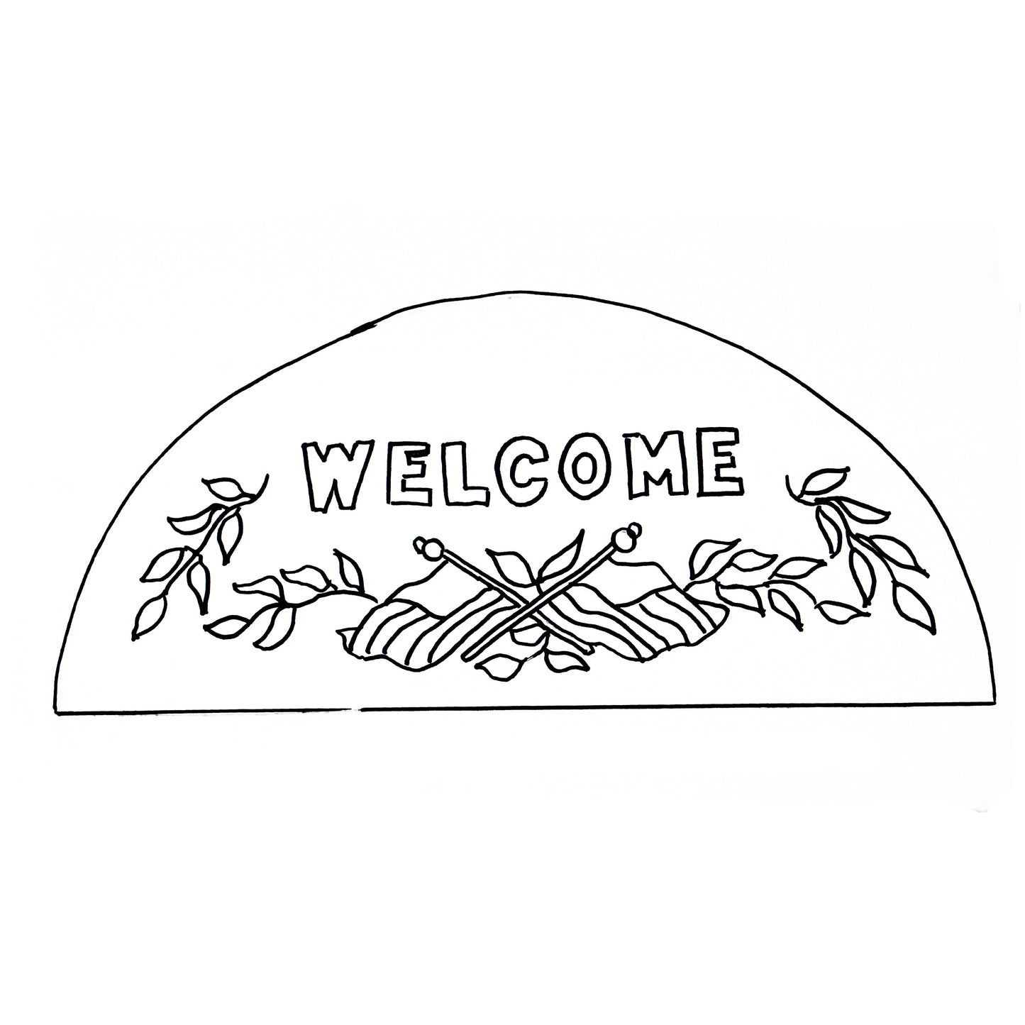 Green Mountain Design - Colonial Welcome - 16x34 - Rug Hooking Supplies