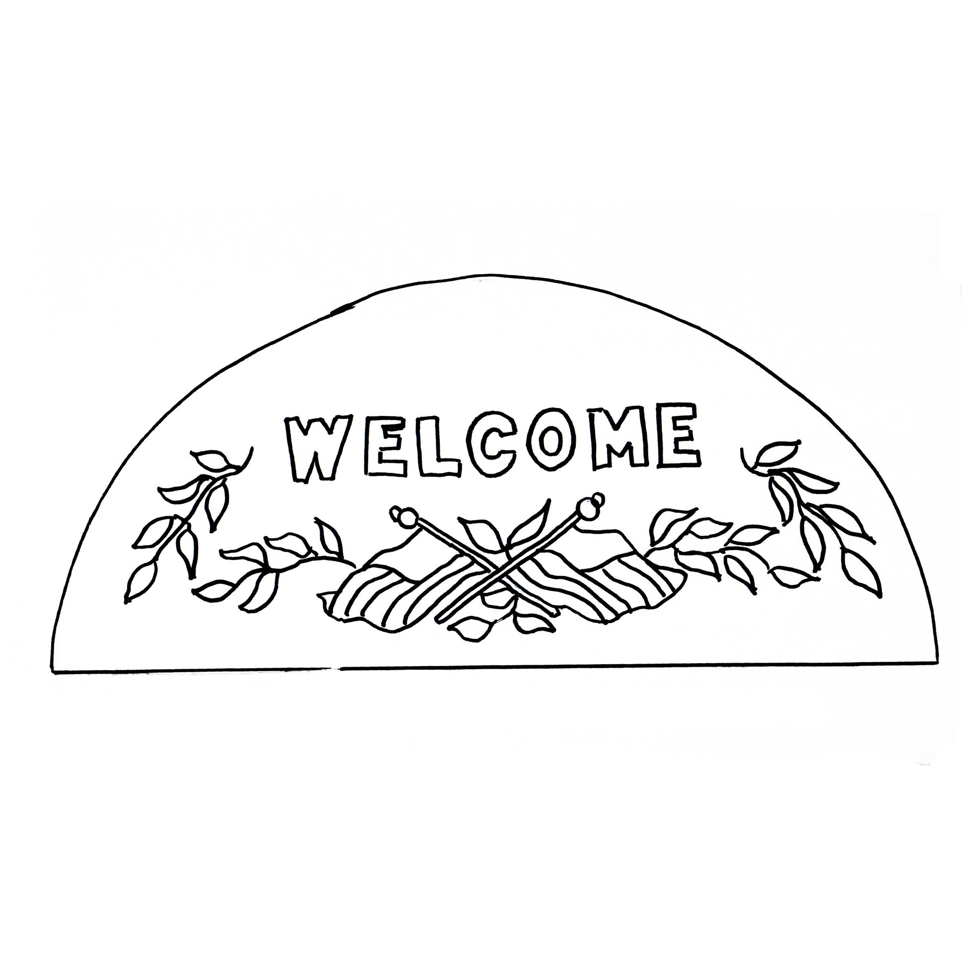Green Mountain Design - Colonial Welcome - 16x34 - Rug Hooking Supplies