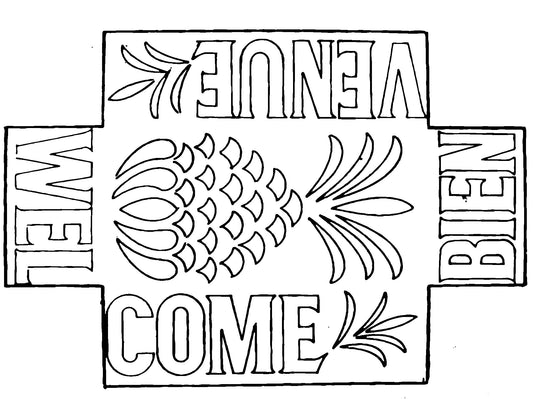 DiFranza Designs - Welcome Brick Cover - Rug Hooking Supplies