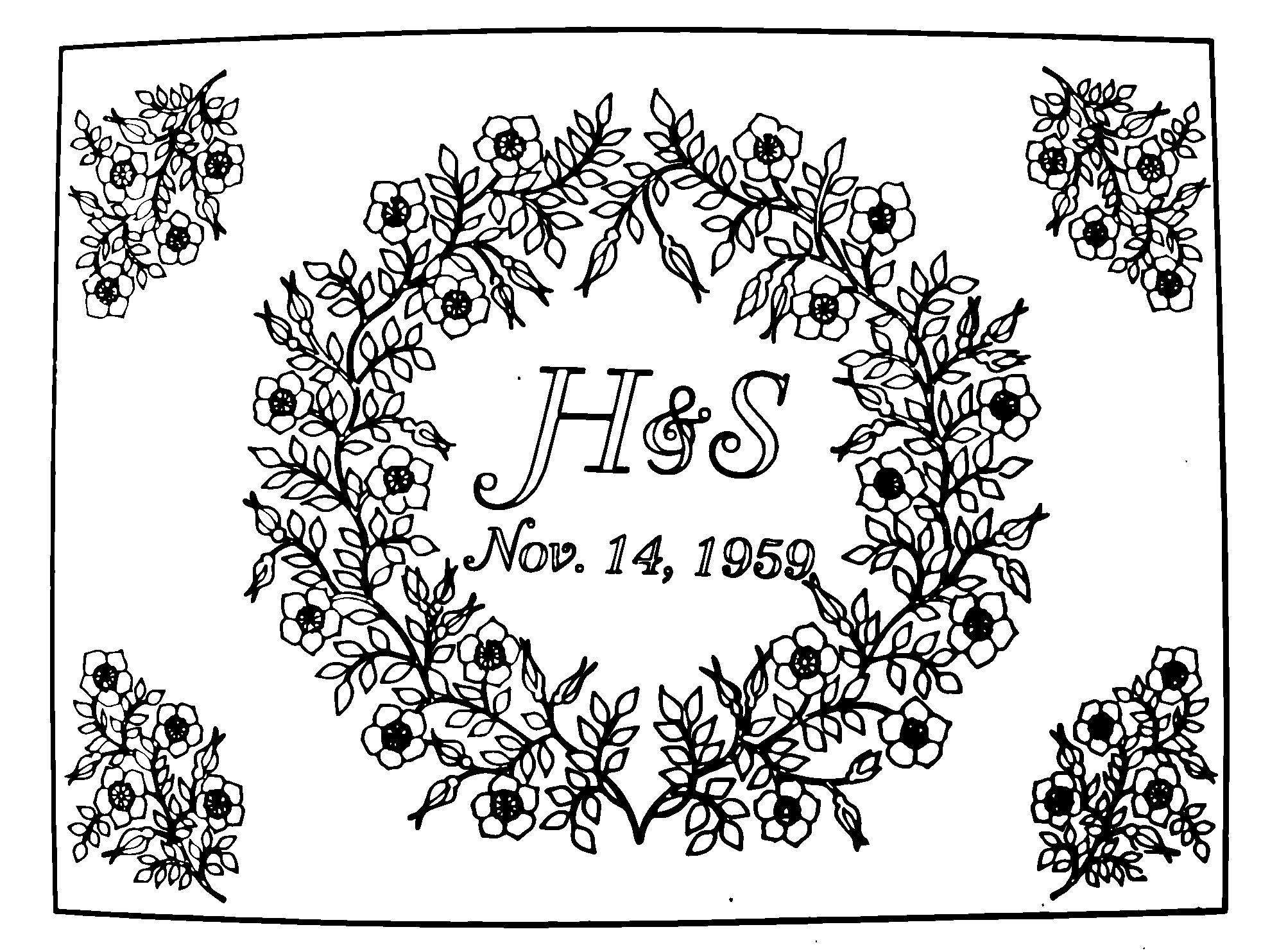 DiFranza Designs - Wild Roses Wedding Rug – Green Mountain Hooked Rugs