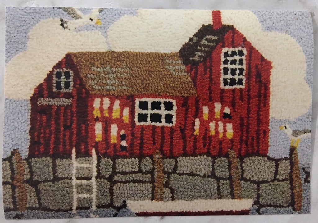 Kit - Fishing Shack - Rug Hooking Supplies