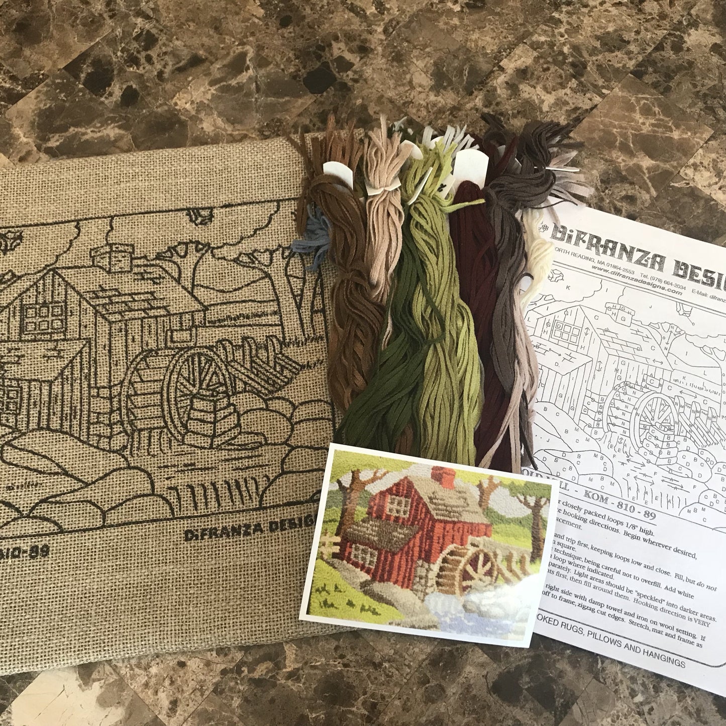 Kit - Old Mill - Rug Hooking Supplies
