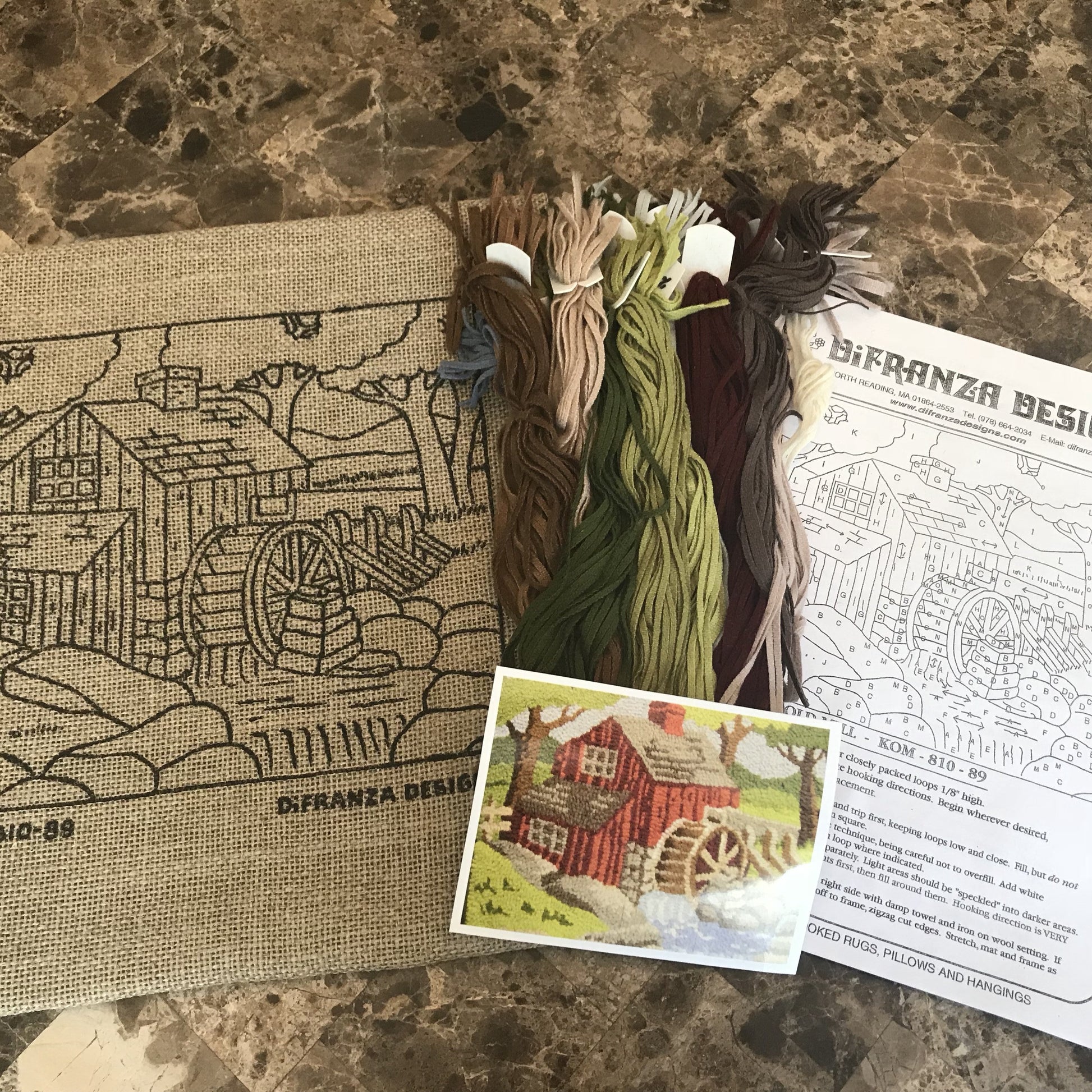 Kit - Old Mill - Rug Hooking Supplies