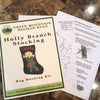 Kit - Holly Branch Stocking - Rug Hooking Supplies