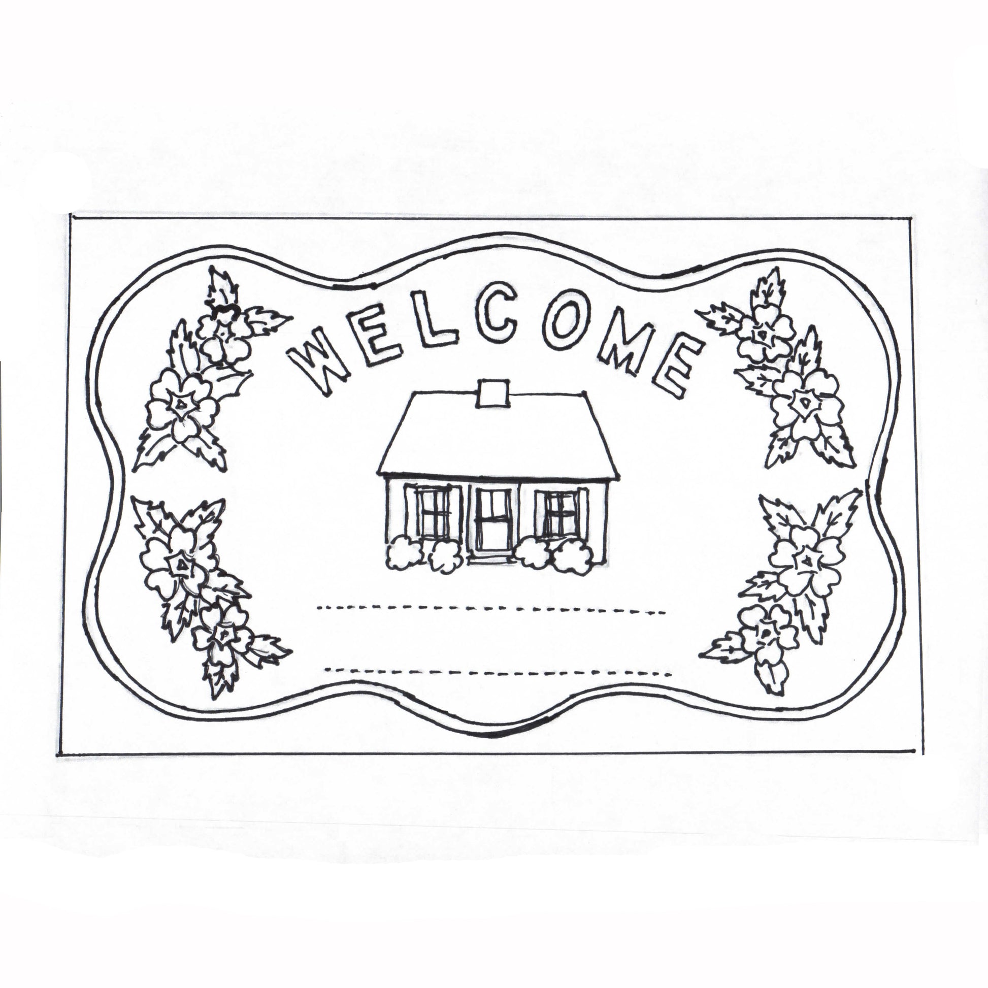 Green Mountain Design - Personal Welcome - Rug Hooking Supplies
