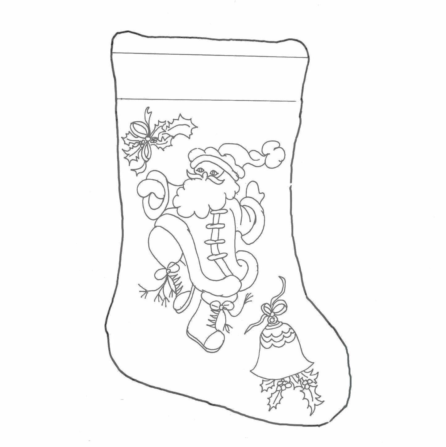Green Mountain Design - Dancing Santa - Rug Hooking Supplies